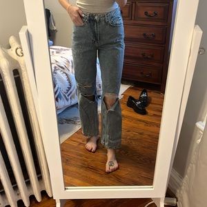 Wide leg jeans